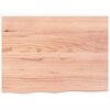 vidaXL Nástěnná police světle hnědá 80x60x2 cm ošetřený masivní dub