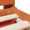 vidaXL Postel s knihovnou bez matrace 140 x 200 cm masivn&iacute; borovice
