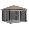 vidaXL Alt&aacute;n s moskyti&eacute;rou 3 x 3 x 2,73 m taupe 180 g/m&sup2;