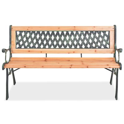 vidaXL Zahradní lavice 122 cm dřevěná