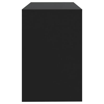 vidaXL Psací stůl černý 101 x 50 x 76,5 cm dřevotříska