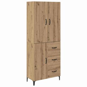 vidaXL Vysok&yacute; bufet Artisanov&yacute; dub 69,5 x 34 x 180 cm kompozitn&iacute; dřevo