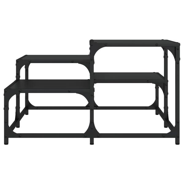 vidaXL Konferenční stolek černý 68 x 68 x 40 cm kompozitní dřevo