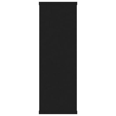vidaXL Nástěnné police černé 104 x 20 x 58,5 cm dřevotříska