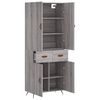 vidaXL Skř&iacute;ň highboard &scaron;ed&aacute; sonoma 69,5 x 34 x 180 cm kompozitn&iacute; dřevo