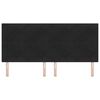 vidaXL Čelo postele s čelo Čern&aacute; 200 cm Uměl&aacute; kůže