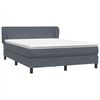 vidaXL Box spring postel s matrac&iacute; tmavě &scaron;ed&aacute; 160x210 cm samet
