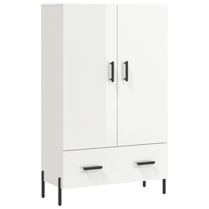 vidaXL Skř&iacute;ň highboard leskl&aacute; b&iacute;l&aacute; 69,5 x 31 x 115 cm kompozitn&iacute; dřevo