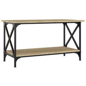 vidaXL Konferenčn&iacute; stolek dub sonoma 80 x 45 x 45 cm kompozit a železo