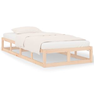 vidaXL R&aacute;m postele 90 x 200 cm masivn&iacute; dřevo