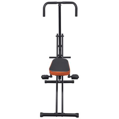 Sklopný břišní cvičební stroj černý / oranžový