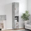 vidaXL Skř&iacute;ň highboard betonově &scaron;ed&aacute; 34,5x34x180 cm kompozitn&iacute; dřevo