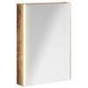 vidaXL Koupelnov&aacute; zrcadlov&aacute; skř&iacute;ň Kouřov&yacute; dub 43 x 11,5 x 60,5 cm