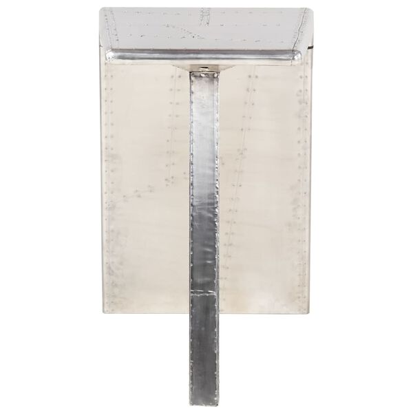 vidaXL Leteck&yacute; psac&iacute; stůl stř&iacute;brn&yacute; 112 x 50 x 76 cm kov