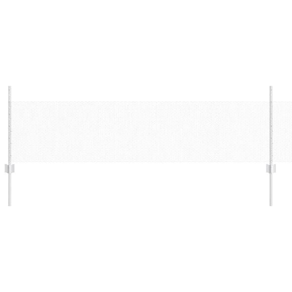 vidaXL Plot s sloupkem Stř&iacute;brn&aacute; 0,5 x 100 m Ocel