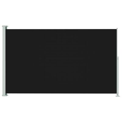 vidaXL Zatahovací boční markýza 180 x 300 cm černá