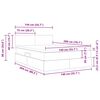 vidaXL Postel s úložným prostorem a matrací Krémová 140 x 200 cm
