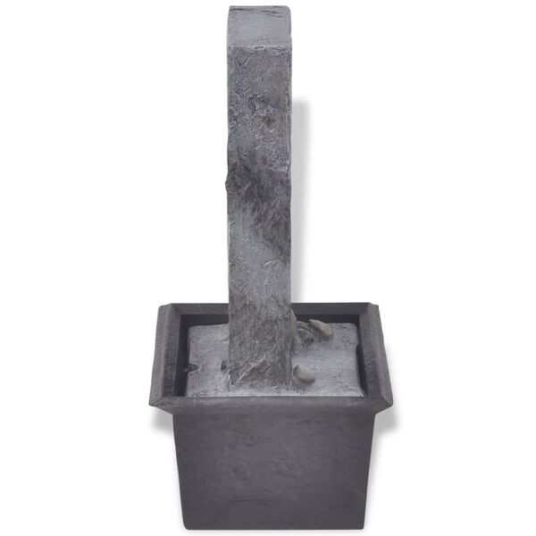 vidaXL Interiérová fontánka s LED osvětlením, polyresin