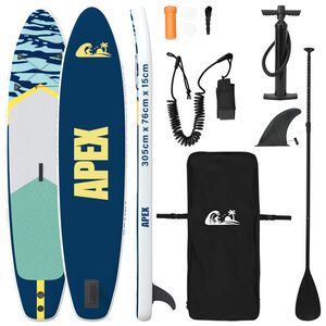 vidaXL Nafukovac&iacute; paddleboard APEX 305 x 76 x 15 cm Modr&aacute; pro