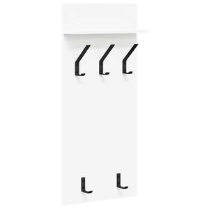 vidaXL N&aacute;stěnn&yacute; vě&scaron;&aacute;k na kab&aacute;ty B&iacute;l&aacute; 40 x 10 x 90 cm Kompozitn&iacute; dřevo