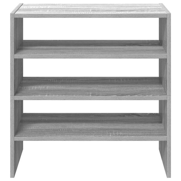 vidaXL Stohovateln&eacute; botn&iacute;ky 2 ks &scaron;ed&yacute; sonoma 60x30x30,5 cm