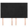 vidaXL Čelo postele čern&eacute; 144x5x118/128 cm sametov&eacute;