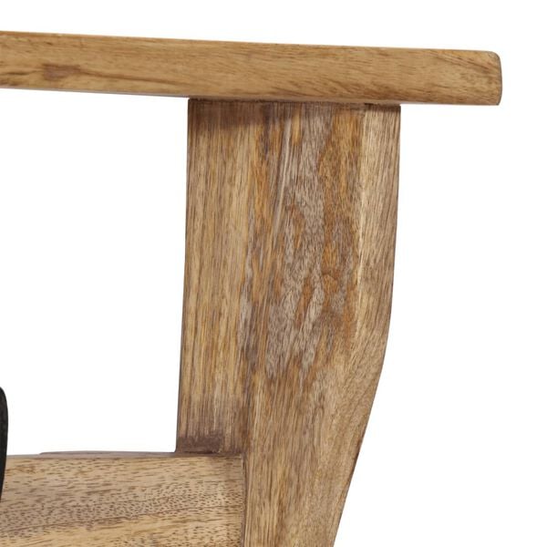 vidaXL Nástěnný věšák se 4 háčky masivní mangovníkové dřevo