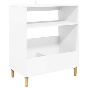 vidaXL Stojan na gramofon B&iacute;l&aacute; 71 x 39,5 x 83 cm Kompozitn&iacute; dřevo
