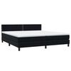 vidaXL Box spring postel s matrac&iacute; čern&aacute; 180x210 cm samet