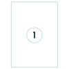 rillprint Samolepic&iacute; etikety 210 x 297 mm 1 000 archů b&iacute;l&eacute;