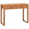 vidaXL Psac&iacute; stůl se 2 z&aacute;suvkami 100 x 40 x 75 cm teakov&eacute; dřevo