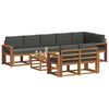 vidaXL Venkovn&iacute; pohovkov&aacute; souprava 9 pcs Přirozen&aacute; a Anthracitov&aacute;