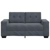 vidaXL Loveseat Sofa Tmavě šedá 120 cm samet