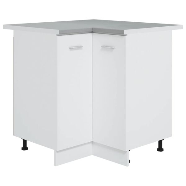 vidaXL Rohov&aacute; kuchyňsk&aacute; pracovn&iacute; deska &scaron;ed&aacute; dřevotř&iacute;ska