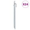 vidaXL Stanov&eacute; kol&iacute;ky 24 ks ve tvaru V 24 cm &Oslash; 20 mm pozinkovan&aacute; ocel