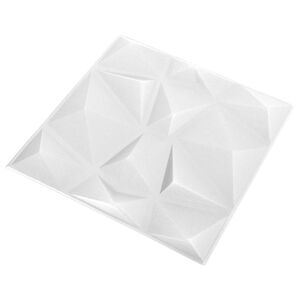 vidaXL N&aacute;stěnn&eacute; panely 12 ks 50 x 50 cm Origami b&iacute;l&aacute; XPS pěna