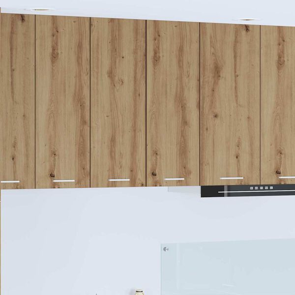 vidaXL Z&aacute;věsn&aacute; skř&iacute;ňka 2 pcs Ťuh&yacute;k dub a b&iacute;l&aacute; 30 x 31 x 80 cm