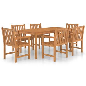 vidaXL 7d&iacute;ln&aacute; zahradn&iacute; j&iacute;deln&iacute; sada 180 x 90 cm masivn&iacute; teakov&eacute; dřevo