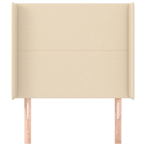 vidaXL Čelo postele typu u&scaron;&aacute;k kr&eacute;mov&eacute; 83x16x118/128 cm textil