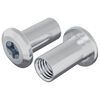 vidaXL Zaji&scaron;ťovac&iacute; matice 2 ks Niklov&aacute; M6 x 15 mm Ocel