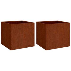 vidaXL Truhl&iacute;ky 2 ks 42x40x39 cm cortenov&aacute; ocel