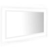 vidaXL LED koupelnov&eacute; zrcadlo b&iacute;l&eacute; 90 x 8,5 x 37 cm akrylov&eacute;