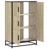 vidaXL Skř&iacute;ň highboard dub sonoma 68x35x106,5 cm kompozit a kov