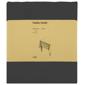 vidaXL Ubrousek na stůl 5 ks Tmavě &scaron;ed&aacute; 140 x 140 cm Polyester