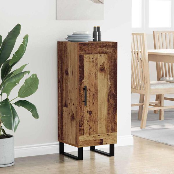 vidaXL Serv&iacute;rovac&iacute; skř&iacute;ň Star&eacute; dřevo 34,5 x 34 x 90 cm