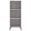 vidaXL Skř&iacute;ň highboard &scaron;ed&aacute; sonoma 34,5 x 34 x 180 cm kompozitn&iacute; dřevo