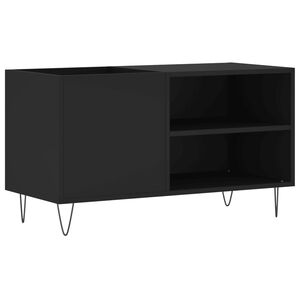 vidaXL Skř&iacute;ňka na LP desky čern&aacute; 85 x 38 x 48 cm kompozitn&iacute; dřevo
