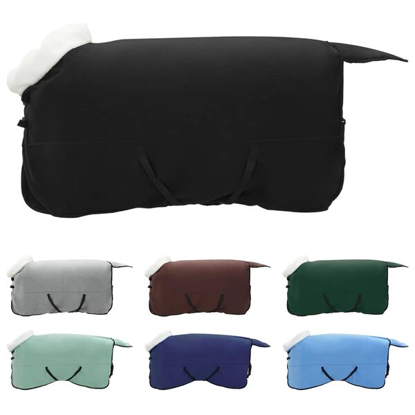 vidaXL Deka pro koně Čern&aacute; 135 cm Polartec fleece