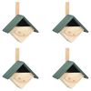 vidaXL Ptač&iacute; budky 4 ks 24 x 16 x 30 cm jedlov&eacute; dveře