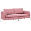 vidaXL 3-m&iacute;stn&eacute; sofa Růžov&aacute; 222 x 81 x 89 cm Samet